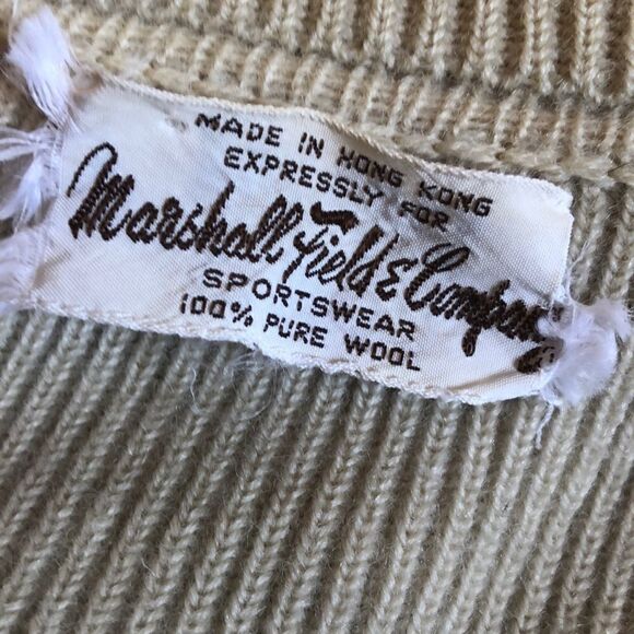Marshall Fields Co wool sweater made in Hong Kong - Picture 3 of 5